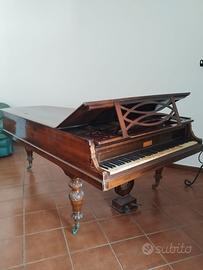 Pianoforte d'epoca mezza coda/mobile antiquariato
