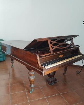 Pianoforte d'epoca mezza coda/mobile antiquariato