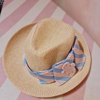 capello tipo borsalino di paglia 