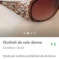 Occhiali da sole