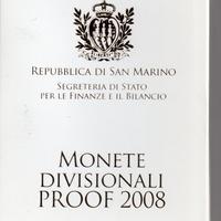 DIVISIONALE SAN MARINO PROOF 2008