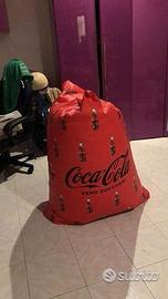 Pouff gigante coca cola poltrona sacco bar birra
