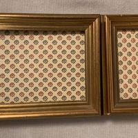 Coppia cornici in legno dorato