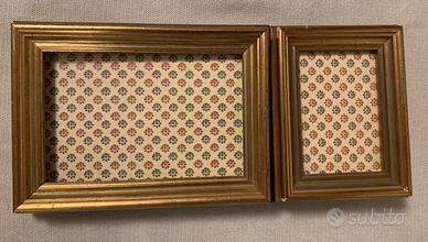 Coppia cornici in legno dorato