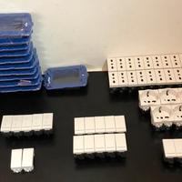 LOTTO DI FRUTTI E SUPPORTI PER BTICINO L.L. BIANCA