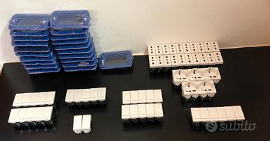 LOTTO DI FRUTTI E SUPPORTI PER BTICINO L.L. BIANCA