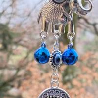 Campana Eolica Elefante Mano Occhio Turco