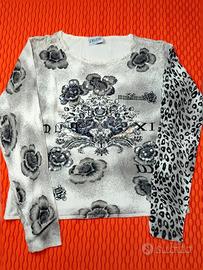 Maglia Le Maschere Made in Italy - Stampa Floreale