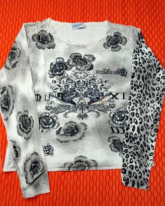Maglia Le Maschere Made in Italy - Stampa Floreale