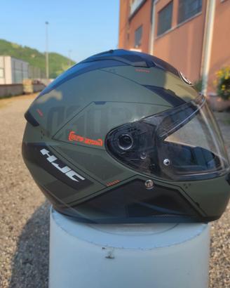 casco integrale HJC C10 verde militare taglia XL