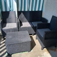 Set salotto da terrazzo giardino 