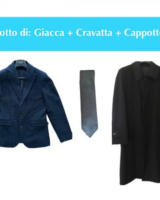 Lotto di: Giacca + Cravatta + Cappotto