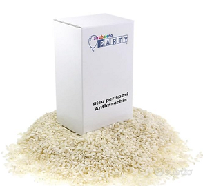 ARCOBALENOPARTY Riso per SPOSI Bianco ANTIMACCHIA