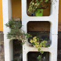 Base per barbecue in cemento 2 pezzi
