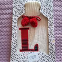 Borsa acqua calda con iniziale L