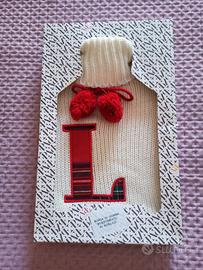 Borsa acqua calda con iniziale L