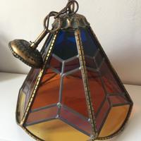 Lampadario colorato stile Tiffany lampada