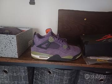 nike air jordan 4 retro viola numero 43
