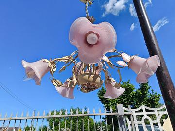 Lampadario a Sospensione in Vetro di Murano