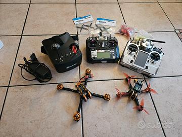 Kit droni FPV - 2 droni + 2 radiocomandi + visore
