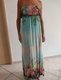 Abito floreale da cerimonia con decorazione