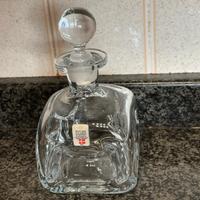 Bottiglia vetro porta liquori  anni 60 svedese