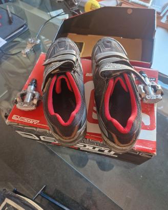 Scarpe Scott MTB Team Black 42 + pedali SHIMANO