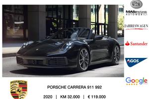 PORSCHE 911 Carrera 992 Cabrio