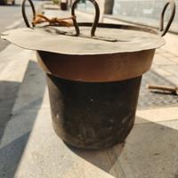 Paiolo/pentola in rame antico– fine‘800/inizio‘900