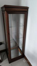 Vetrina in legno 3 ripiani in vetro