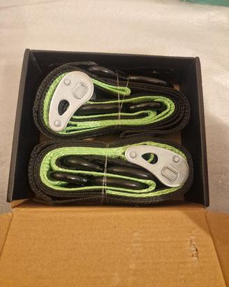 kit corde a cricchetto per trasporto moto 