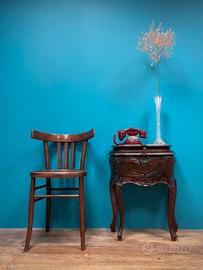 COMODINO NOCE BAROCCO VENEZIANO 700 SCOLPITO