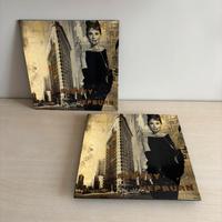 Coppia piatti decorativi 30x30 Audrey Hepburn