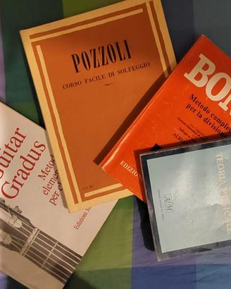 Libri teoria e metodo musica e chitarra