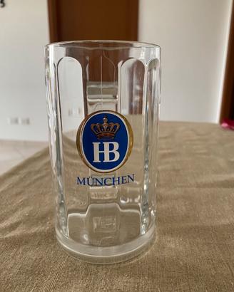 Set 2 bicchieri boccali di birra HB München