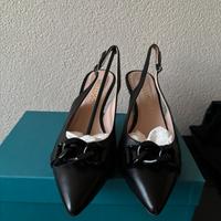 Decolté slingback Melluso vera pelle