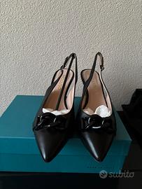 Decolté slingback Melluso vera pelle