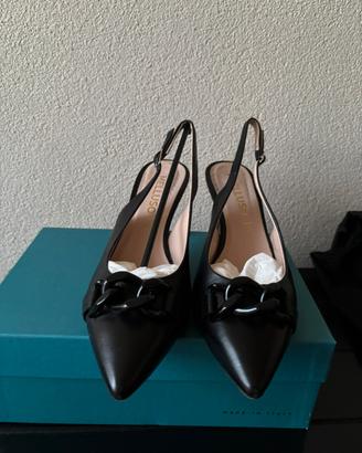 Decolté slingback Melluso vera pelle