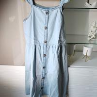 scamiciato prendisole in denim