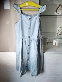 scamiciato prendisole in denim