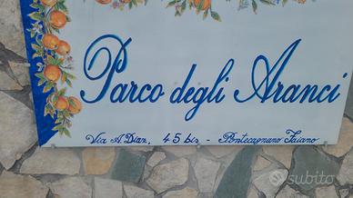 Villetta in parco vista mare