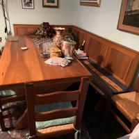 TAVOLO,PANCA E 5 SEDIE PER TAVERNA