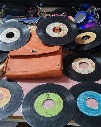 1647NN-N.13 Dischi Vinile 45 Giri con custodia