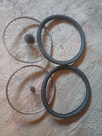 ruote mtb 26" + copertoni 