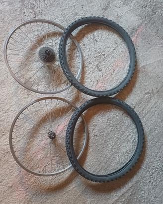 ruote mtb 26" + copertoni 