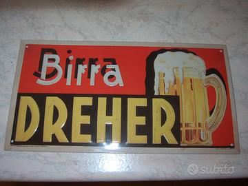 TARGA birra DREHER in metallo