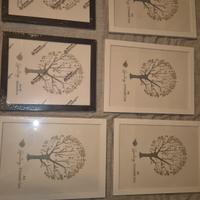 lotto 6 cornici in legno nuove di pacca 