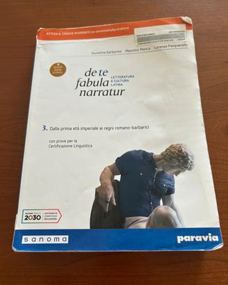 De fabula narratur 3 , libro di latino