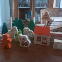 Pista in legno e accessori