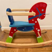 Cavallo a dondolo in legno ItsImagical